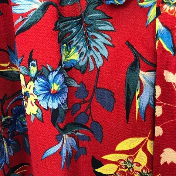 Easel Red Spring Floral Pants NWT - Picture 5 of 12